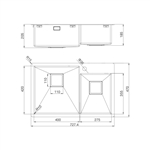 Chậu rửa chén Inox Malloca MS 6305